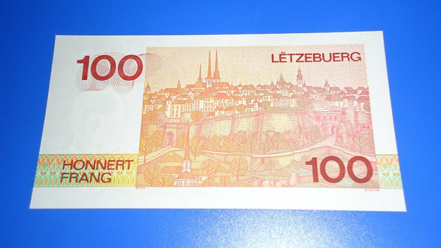Люксембург , 100 франков , 1993 г. , Unc . - 2/2