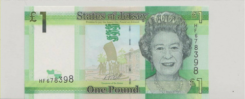 Джерси , 1 фунт , 2018 г. , Unc .