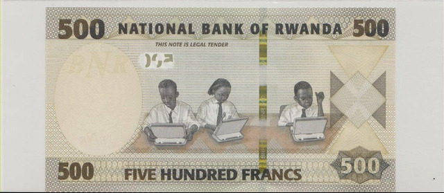 Руанда , 500 франков , 2019 г. , Unc . - 2/2