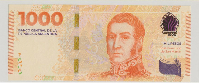 Аргентина , 1000 песо , 2023 г. , Unc .