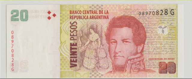 Аргентина , 20 песо , 2013 г. , Unc .