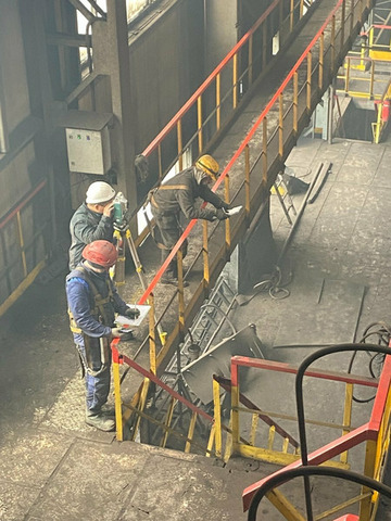 Направляющие надземного кранового пути, ремонт - 1/8