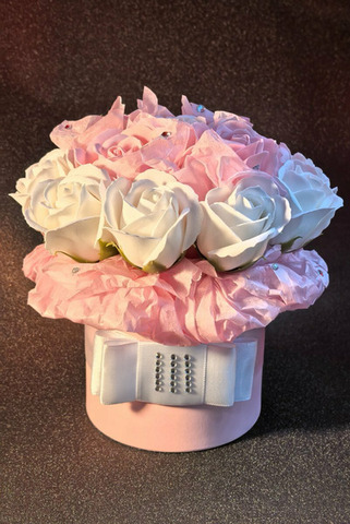 Букет из мыльных роз