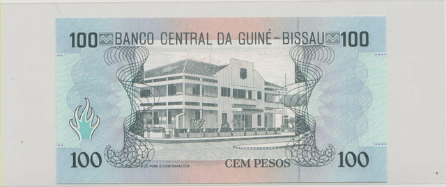 Гвинея-Бисау , 100 песо , 1990 г. , Unc . - 2/2