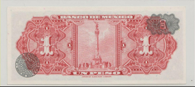 Мексика , 1 песо , 1970 г. , Unc . - 2/2