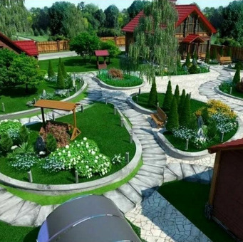 Рабочие по благоустройству участков