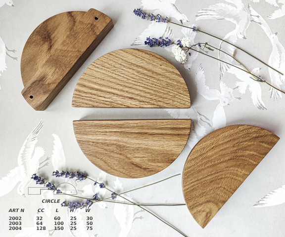 Ручки для мебели из массива дуба, бука, ясеня - 5/12