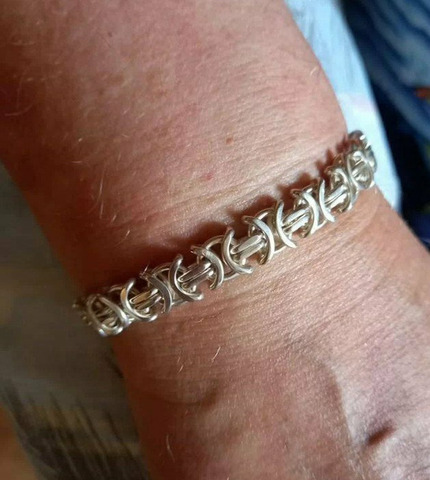 Браслет серебряный новый Волчий хвост - 1/4