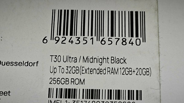 Планшет Doogee T30 Ultra, 11" 12 гб/256 гб, черный - 12/12