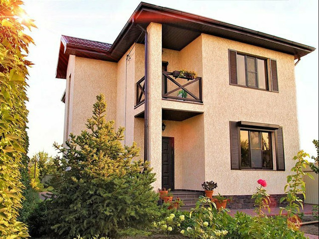 Отделка дома декоративной штукатуркой снаружи - 2/3