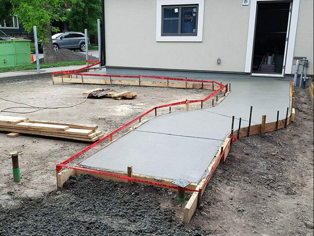 Бетонная отмостка с водоотведением, делаем отмостки - 2/3