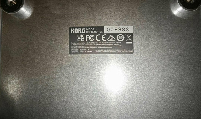 Korg DS-DAC-10R USB цап ацп dac усилитель - 9/9